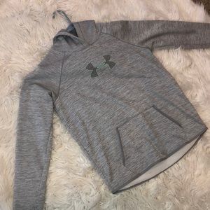 Grey under armor hoodie